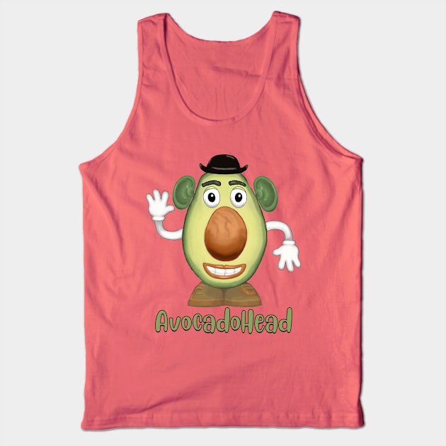 Avocado Head Tank Top by ChuckDuncanArt